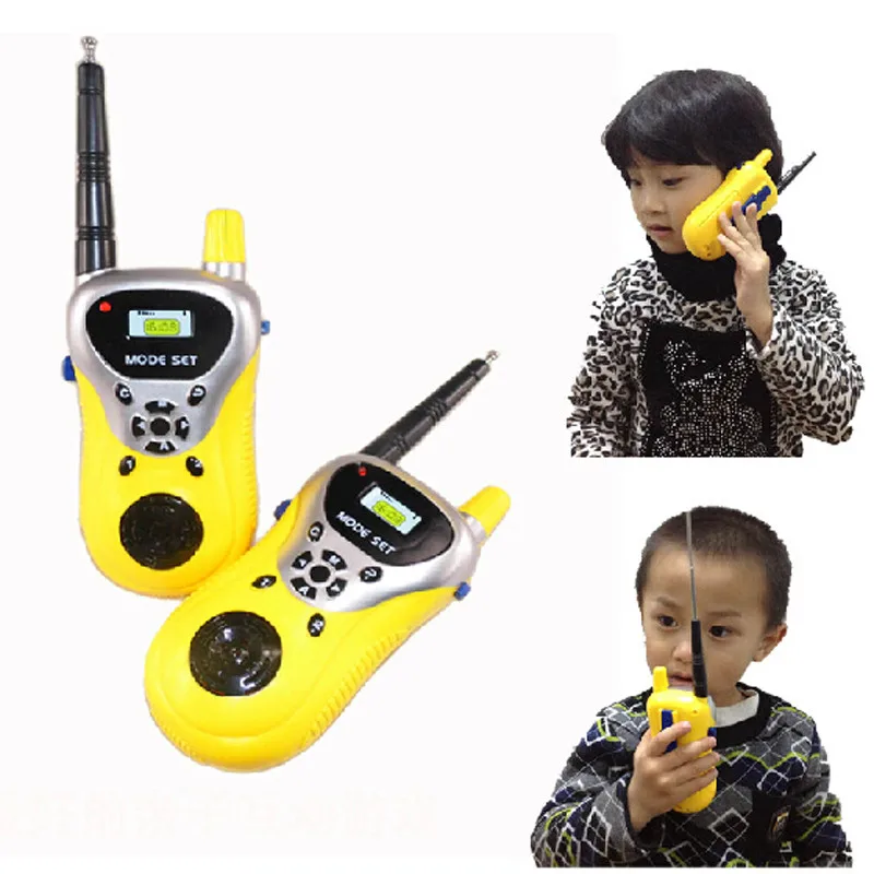 2Pcs Mini Walkie Talkie Kids Electronic Toys Portable Two Way Radio Set