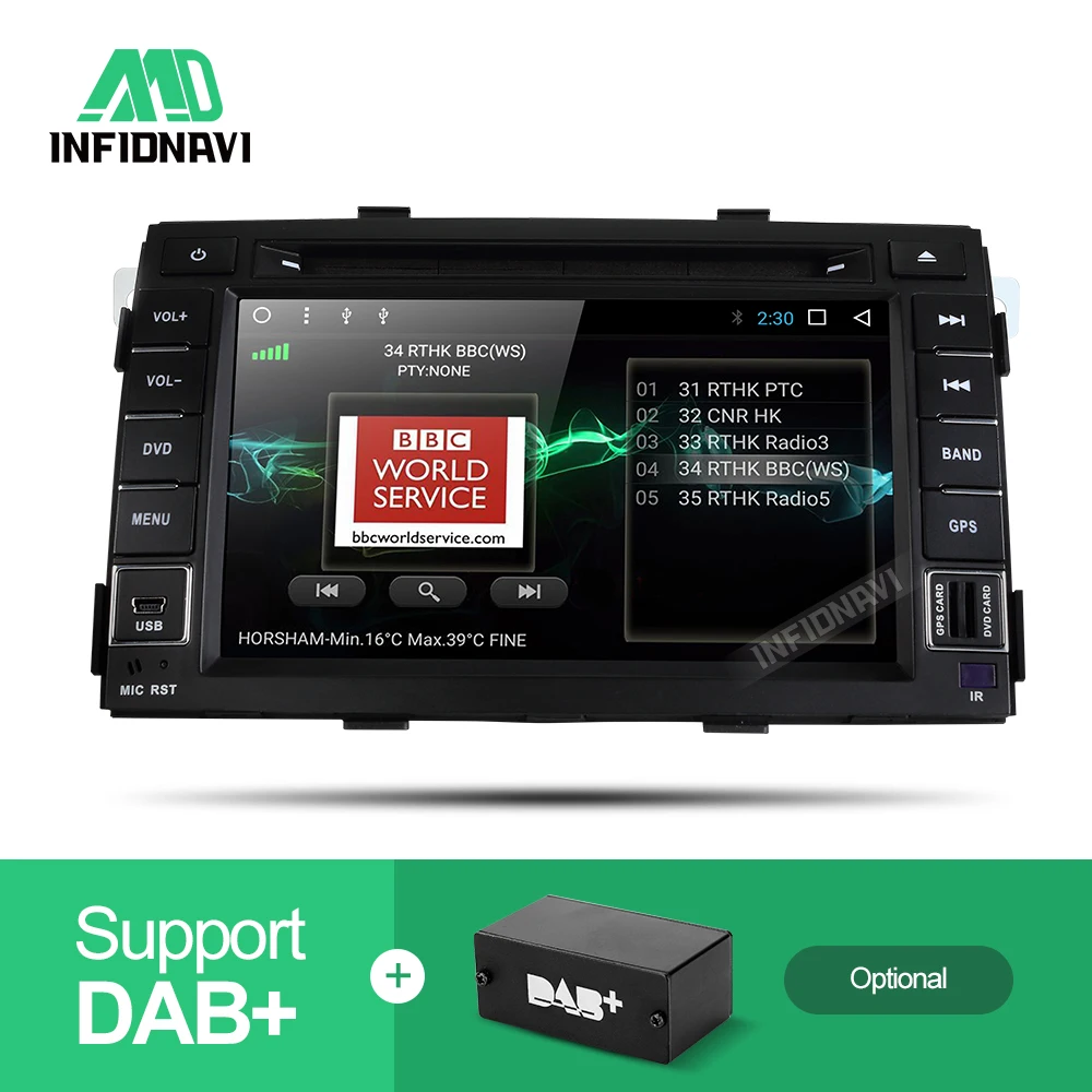 Sale Infidnavi ZLSLT7071 2G+32G android 7.1 car dvd for kia sorento 2009 2010 2011 2012 2 din in dash car stereo gps nagavition 2