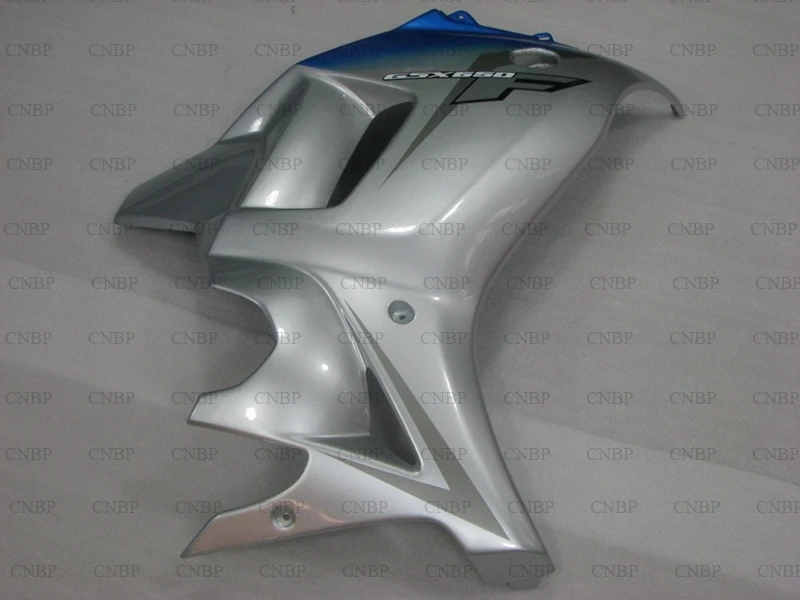 GSX650F 2008 2013 Катана Пластик Обтекатели GSX650 Набор для всего тела 2010 светильник сине