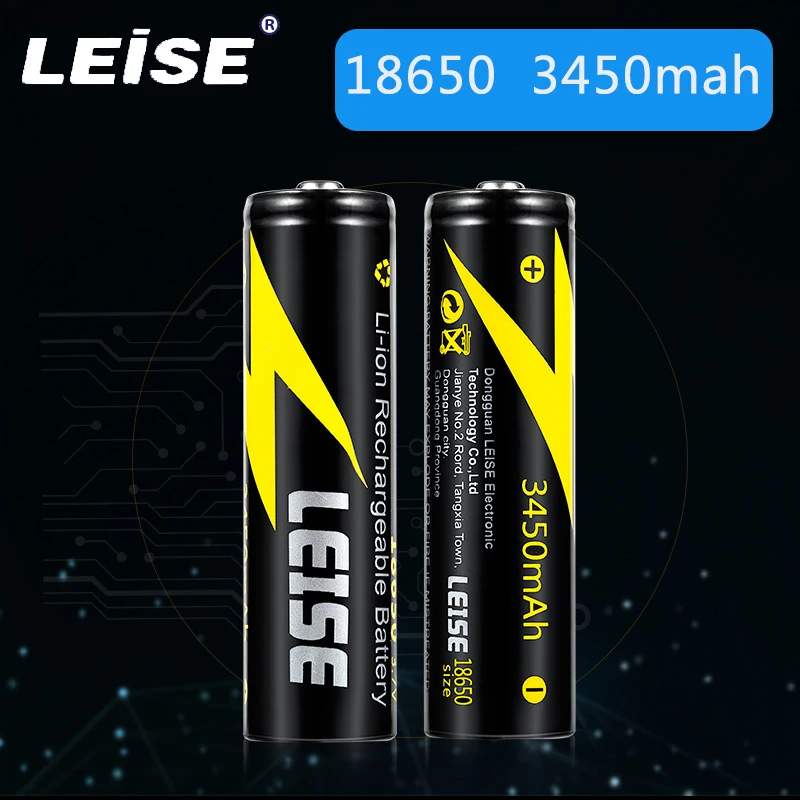 

Leise 8pcs 3.7v 3450mah 18650 Battery Li ion Bateria 18650 Rechargeable for Flashlight Headlight Model Airplane High Capacity