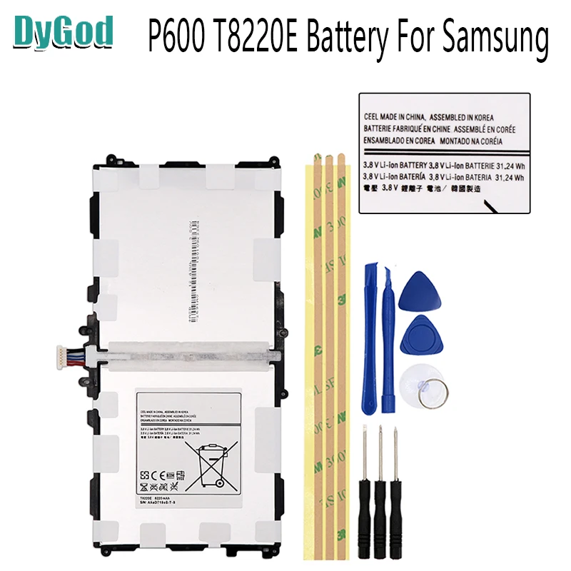 Аккумулятор для планшета 8220 мАч T8220E Samsung GALAXY Note 10 1 Tab Pro P600 P601 P605 P607|Аккумуляторы