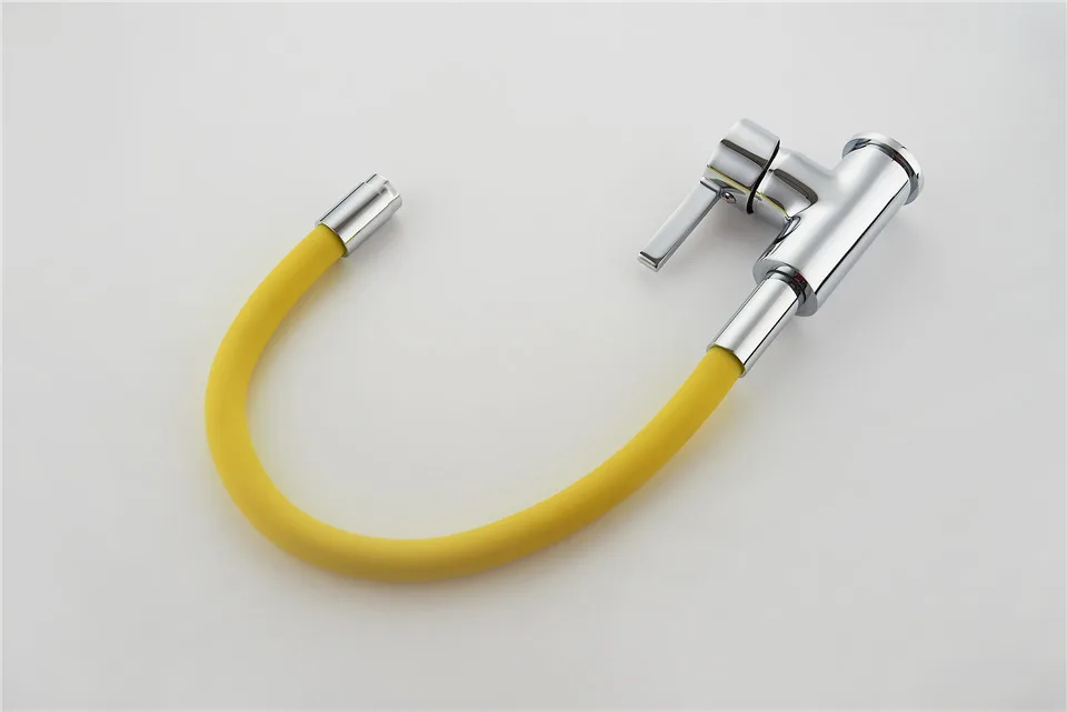 LEDEME Kitchen Faucet Pull Out Deck Mounted Single Handle Faucet Chrome Finish Cold Hot Water Mixer Kitchen Faucet L4898-4 black kitchen tap