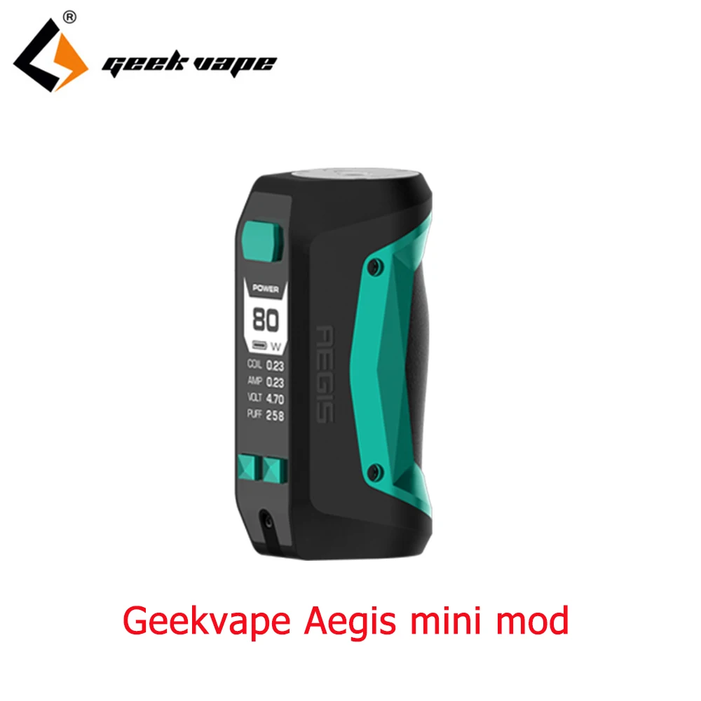 2 шт./лот Geekvape Aegis мини мод 80 Вт Встроенный 2200 мАч аккумулятор для Geekvape Cerberus Танк Быстрая зарядка мод против aegis Легенда мод - Цвет: black green
