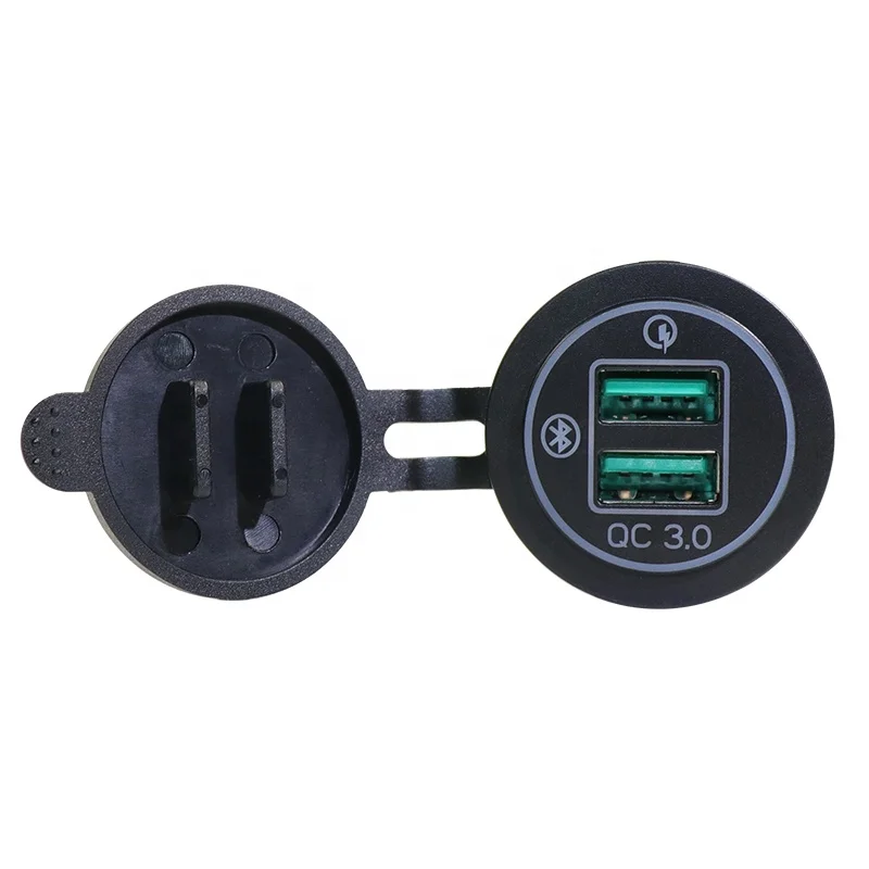 

Factory Directly Hot Selling Bluetooth Positioning Car Charger Quick Charge 3.0 Socket USB Charger Adapter