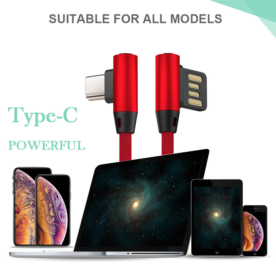 2019 WST USB Type C Cable 2.4A USB C Cable For Huawei Samsung Xiaomi Mi5 Mate 20 Phone Cord Charger Fast Charging Type-c Cables (9)