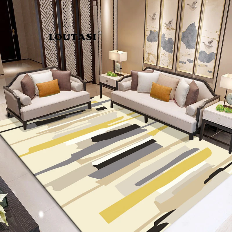 LOUTASI скандинавские стильные полосатые ковры для гостиной, теплые спальни, мягкий ковер, Диванный кофейный столик, коврик для пола, ковер для учебы