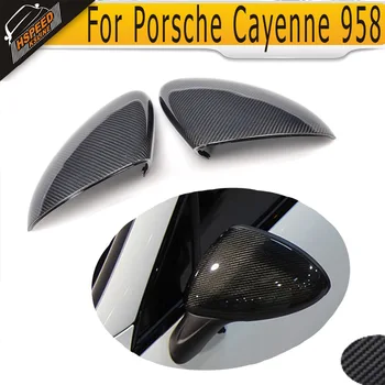 

Carbon Fiber Car Mirror Covers for Porsche Cayenne 958 2011 2012 2013 2014 Side Mirror Covers Caps Shell Case Replacement