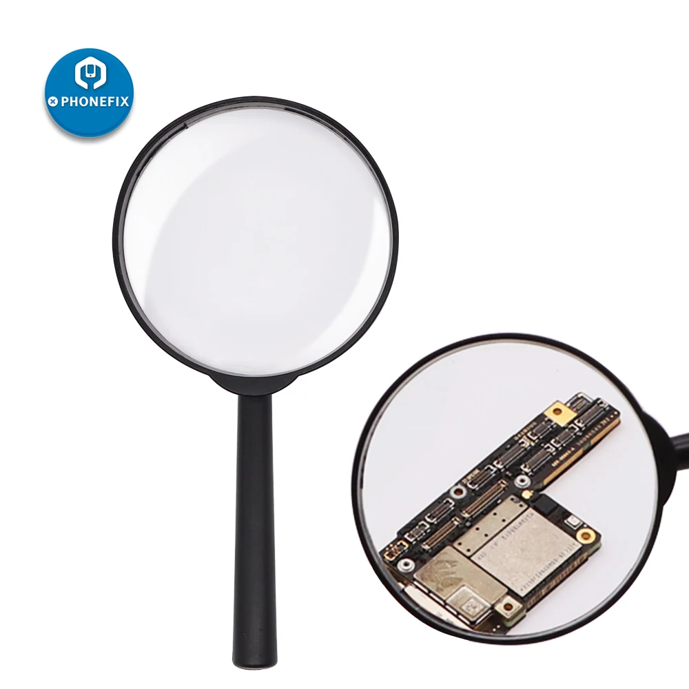 

5X Magnifying Glass Handheld Magnifying Glass for Reading High-definition Glass Jewelry Newspaper Books & Phone Motherboard