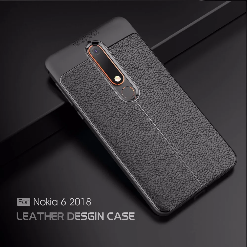 Best For Nokia 6 2018 Case Nokia 6.1 Cases Luxury Carbon Fiber TPU Cases for Nokia 6 2018 TA 1068 TA 1050 TA 1043 TA 1045 Back Cover