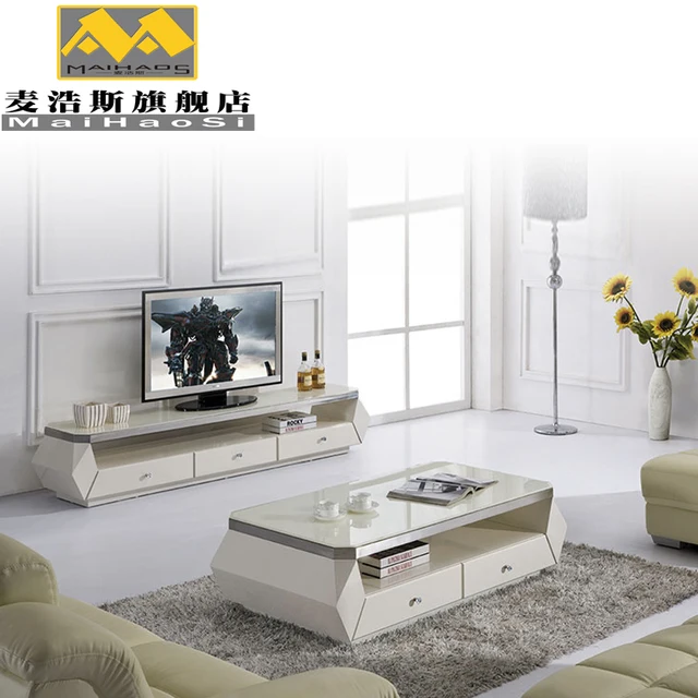Factory Outlets Piano Paint Process Durable Wooden Coffee Table Tea Factory Outlets Piano Paint Process Durable Wooden Coffee Table Tea With Gl