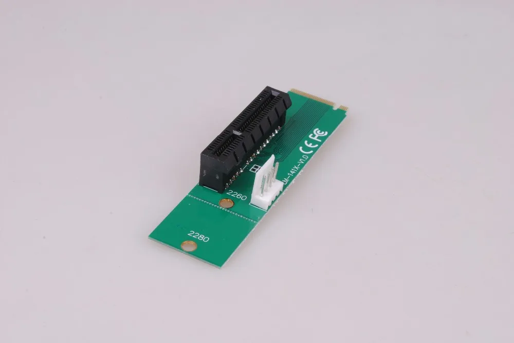 SP Бесплатная доставка NGFF M2 на PCI e 4x слот Riser Card M key M.2 SSD порт в Express адаптер