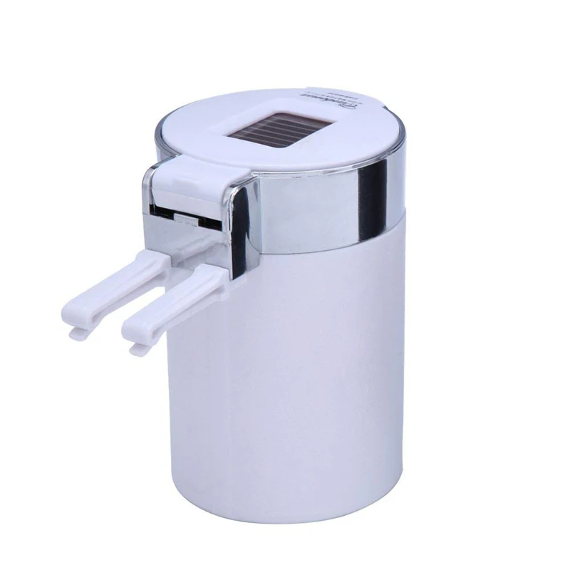 Car Cigarette Ashtray Portable Solar Charging Automotive Ashtray with
