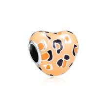 CKK Fit Pandora Браслеты Пятнистое сердце Подвески стерлингового серебра 925 оригинальные бусины для изготовления ювелирных изделий Шарм Joyas kralen