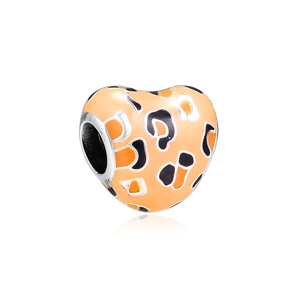 

CKK Fit Pandora Bracelets Spotted Heart Charms Sterling Silver 925 Original Beads for Jewelry Making Charm Joyas kralen