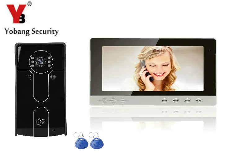 

YobangSecurity Video Intercom 10 Inch Video Doorbell Door Phone Intercom Camera Monitor Security System with 1 Camera 1 Monitor
