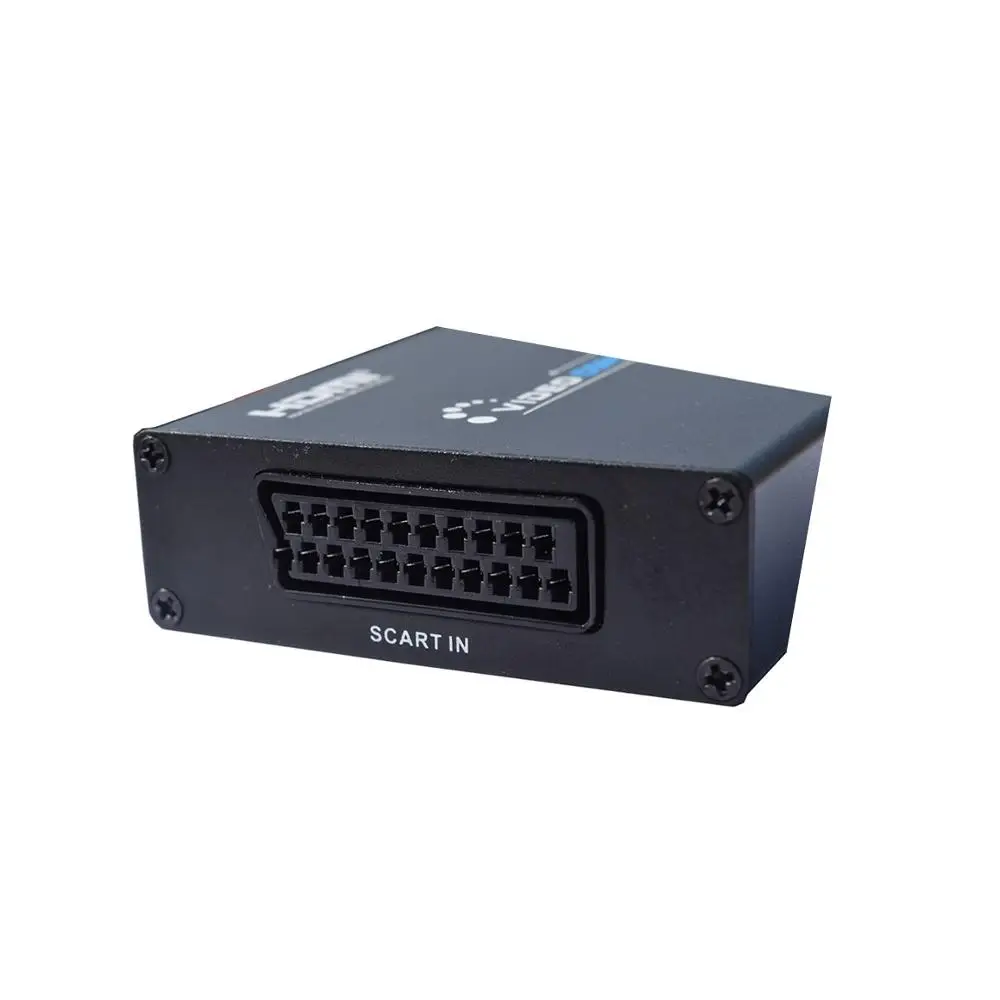 Скалер SCART в HDMI преобразователь видео Scart HD с аудио выходом AV адаптер поддержка