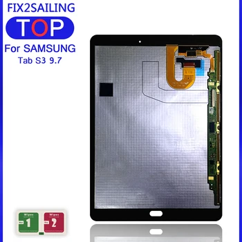 

100% Tested LCD Display with Touch Screen Digitizer Sensors Full Assembly Panel For Samsung GALAXY Tab S3 9.7 T820 T825 T827