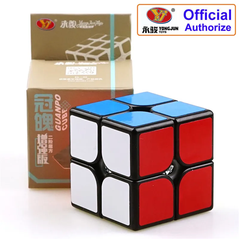 Бренд ShengShou, 2x2x2, магический куб, гладкий дизайн, профессиональный скоростной куб, развивающие игрушки для детей, Cubo Magico MF2SET - Цвет: Sticker YongJun
