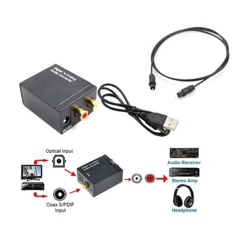 

Coaxial Digital Signal Optical Fiber to Analog Audio Converter DJA99