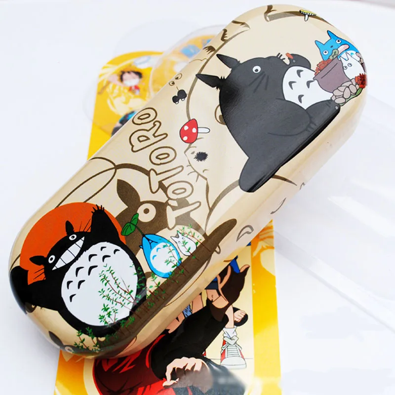 Anime Colorful Glasses Case My Neighbor Totoro Metal Eyeglass Cases PU