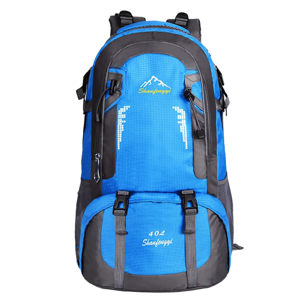 Рюкзак для мужчин и женщин, спортивный рюкзак для альпинизма и путешествий, Студенческая сумка 60L, дорожная Студенческая сумка для мужчин и женщин, сумка на плечо 719#40 - Цвет: Blue