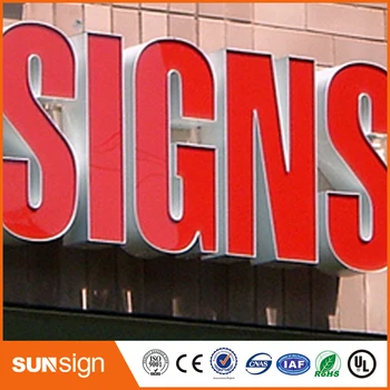 

Custom led sign acrylic Frontlit Letter Sign