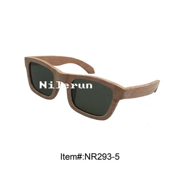 

fashionable unisex square wooden sunglasses