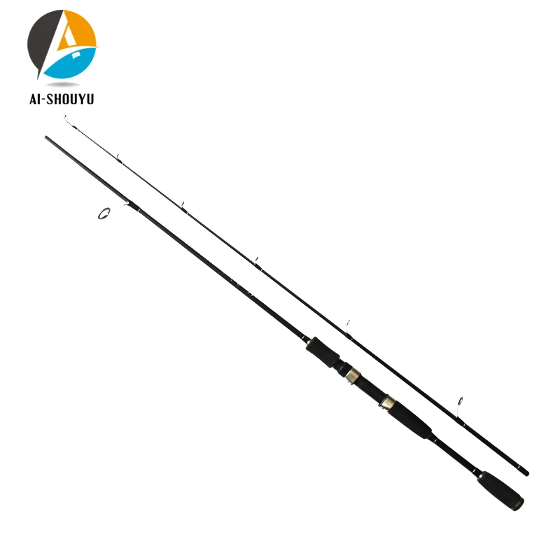 

AI-SHOUYU 2 Tip Fishing Rod 1.8m 2.1m 2.4m Spinning Rod 6-20g Lure Weight Portable Fishing Rod Carbon Rod
