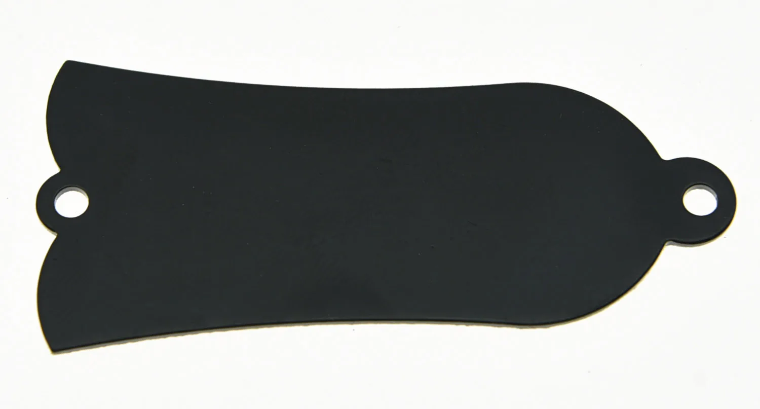 KAISH Metal Guitar Blank 2 Holes Truss Rod Cover Fits LP SG Blacktruss