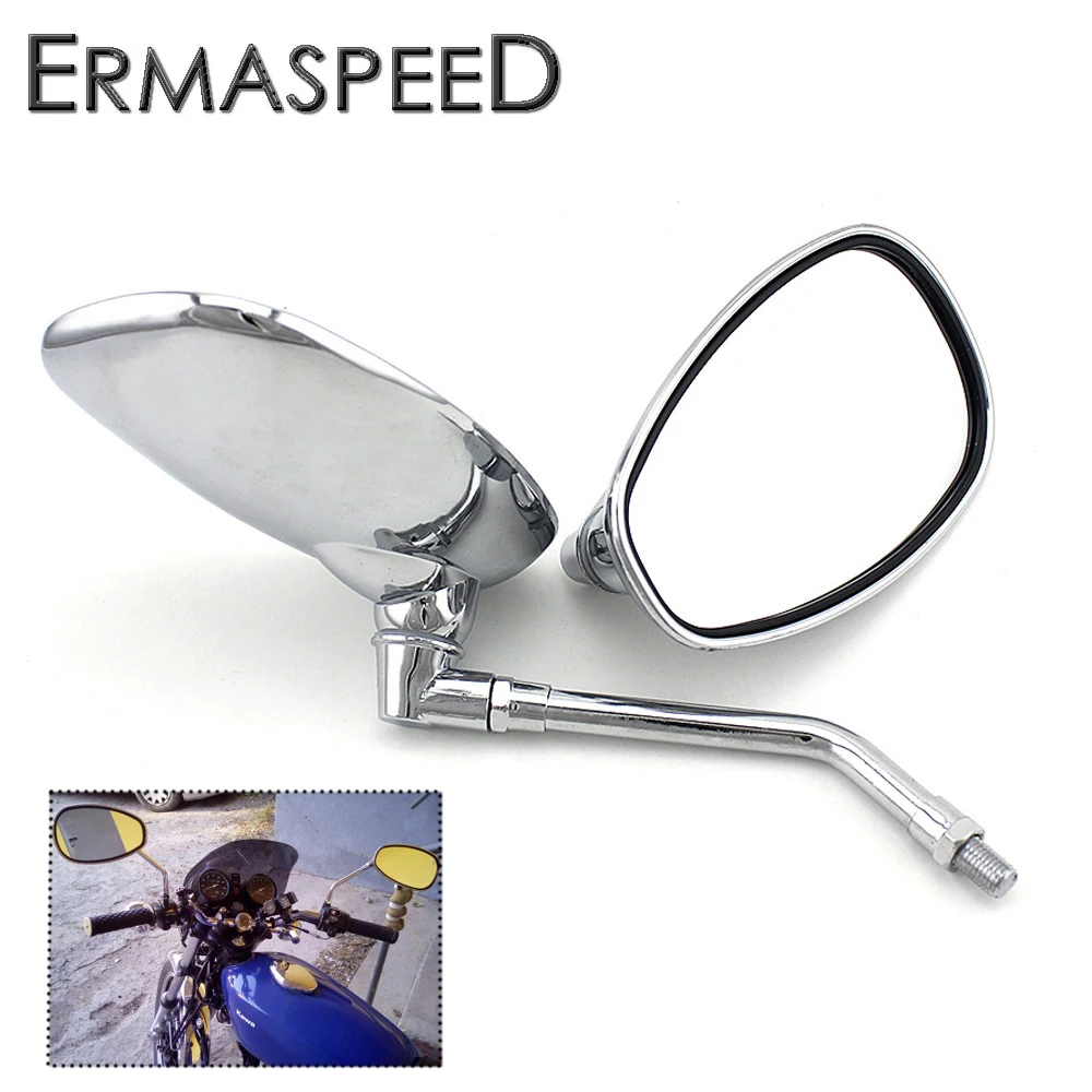 chrome bike mirrors