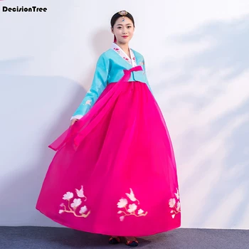 

2020 national stage outfit minority costume hanbok korean traditional embroidery costume hanbok korean traditional dress