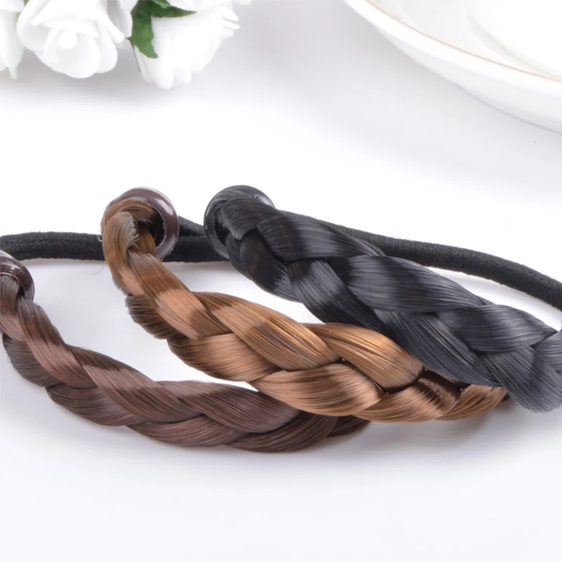 

Sale 1PC Women Popular Elastic Hair Bands Wig Promotional Hairwear Fashion Hemp Rope For Girls Hair Braider Tools
