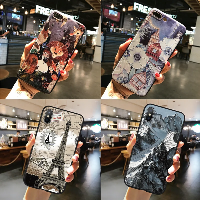 

3D Emboss Case For Xiaomi Redmi Note 7 6 5 4 3 Pro 4X 5A 4A 5 Plus 6A S2 Soft TPU Capa For Xiaomi Mi 9 8 A2 Lite 6X A1 5X Fundas