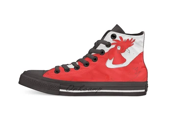 

little red rooster Casual High Top Canvas shoes sneakers For Drop shipping