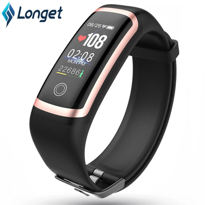 

Longet Fitness Watch M4 HR Blood Pressure Waterproof Smart Bracelet Calories Smart Wristband Sport Watch for iOS New pk fitbits