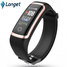 Reloj deportivo Longet M4 HR, pulsera inteligente resistente al agua y a la presión arterial, pulsera inteligente con calorías, reloj deportivo para iOS, nuevo pk fitbits