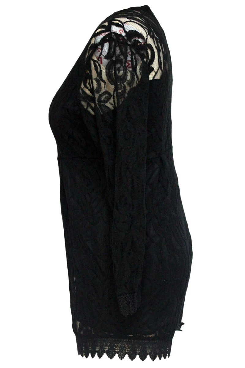 Black-Plus-Size-Long-Sleeve-Lace-Romper-LC60599-2-34640