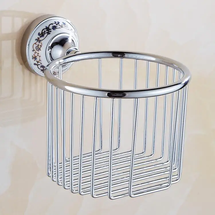 Европейские серебряные хрустальные аксессуары для ванной комнаты, хромированная отделка, керамическая пластина, антикварные аксессуары для ванной комнаты, подвесной костюм AX09 - Цвет: E
