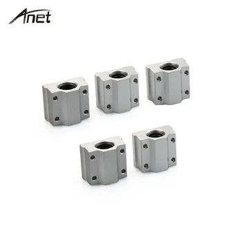 

Anet 5pc/lot 8mm Linear Slide Block SC8UU SCS8UU Motion Ball Bearing Bushing Linear Shaft for DIY 3D Printer CNC Parts