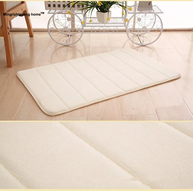 Introducing the 1PC Bathroom Products Memory Foam Mats Horizontal Stripes Rug