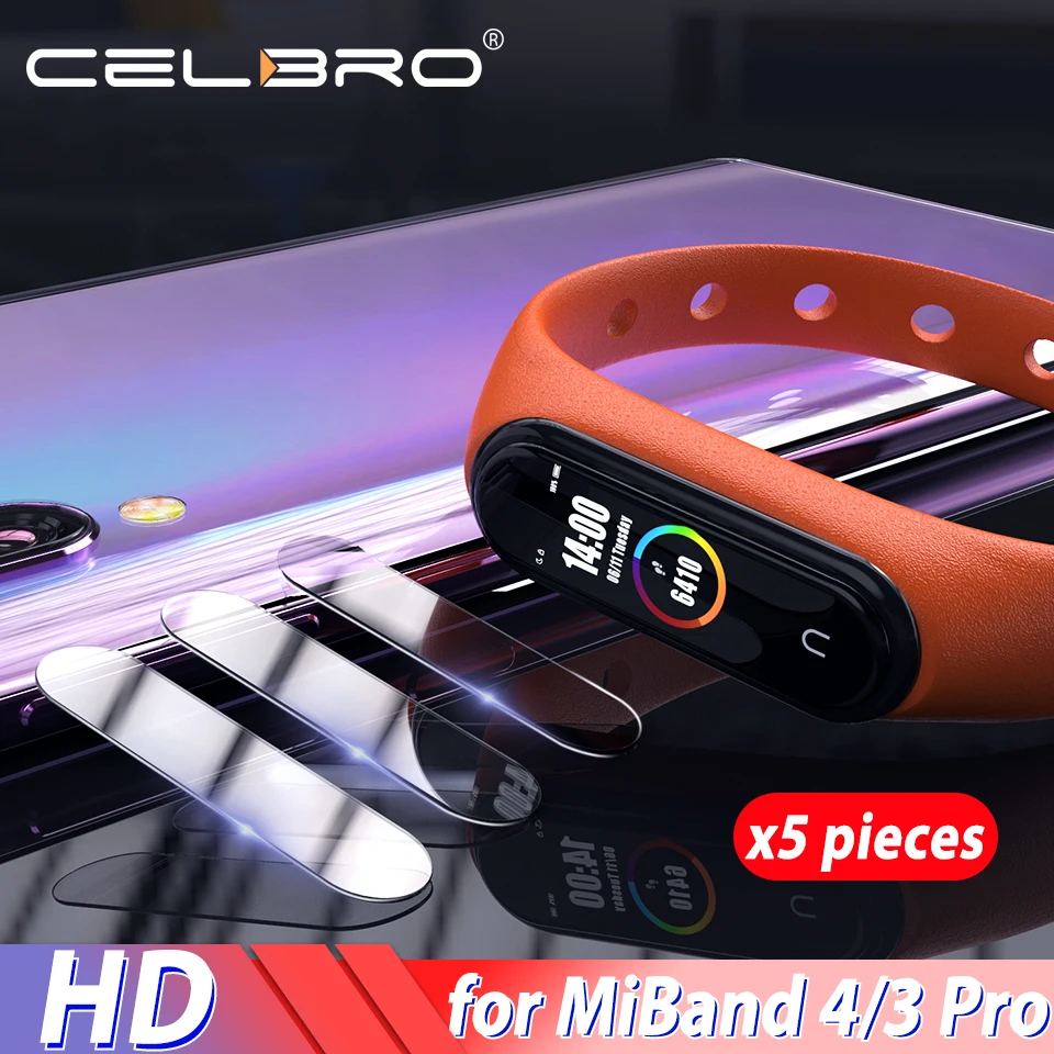 5 шт. для Xiaomi Mi Band 4 3 Pro Band4 Защитная пленка экрана HD мягкая защитная из ТПУ miband-4 miband