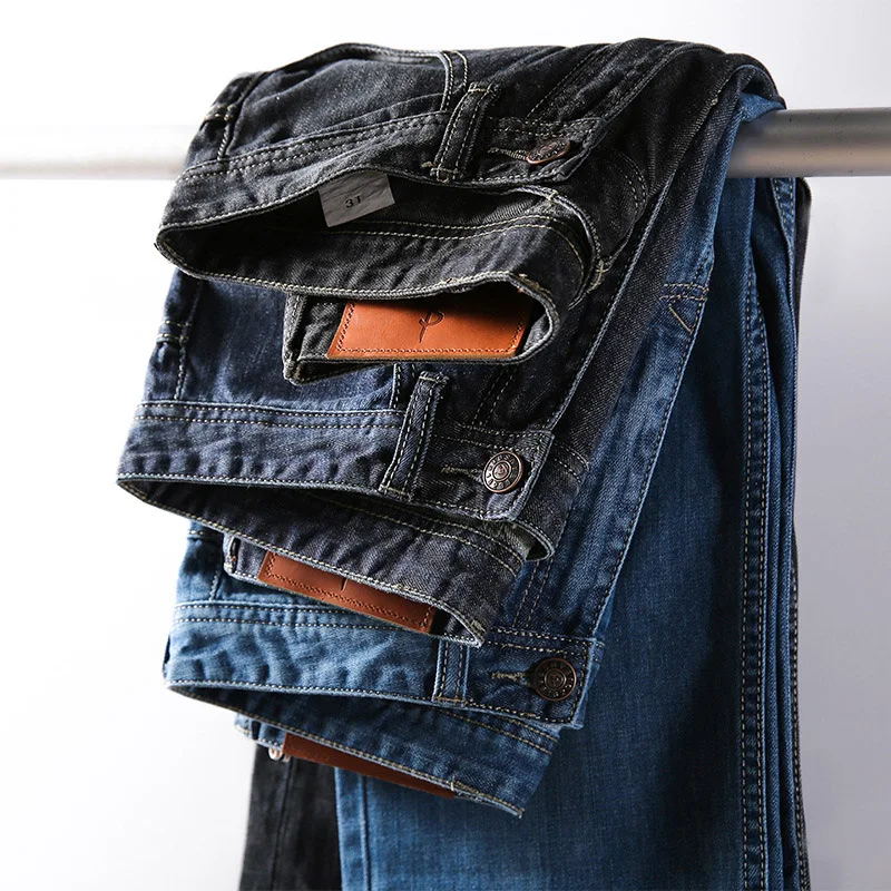 De Décontracté 48 Hommes medium Premium Nouvelle Pantalon Blue 2018 Femmes Lâche Printemps Automne Jeans Blue2 Denim Blue Taille nostalgic light Et Droite Black Classique cWcvBCw