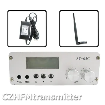 

ST-05C 0.1W 0.5W home FM broadcast transmitter stereo pll radio broadcast antenna+ps kit
