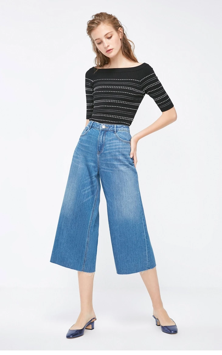 Vero Moda новые женские свободные джинсы с необработанными краями из хлопка | 31836I514