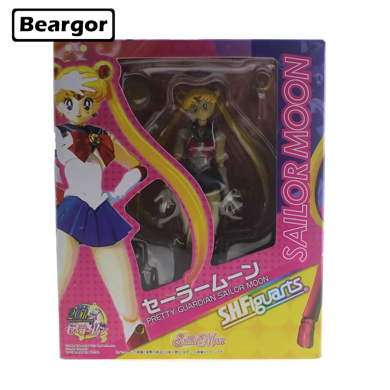 5.5&quot Pretty Guardian Sailor Moon Anime Tsukino Usagi SHF Moveable Boxed 14cm PVC Action Figure Model Doll Toys Gift | Игрушки и