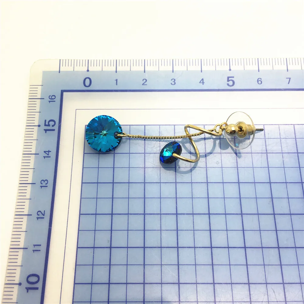 long spiral swarovski rivoli crystal bead earring for women11