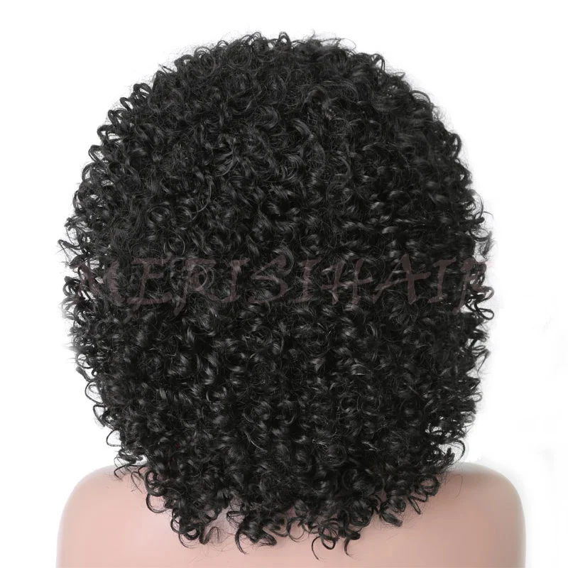  MERISI HAIR Long Curly Black Color Wigs for Black Women Afro Wig African Hairstyles High Temperature Fiber Average Size2 (1)