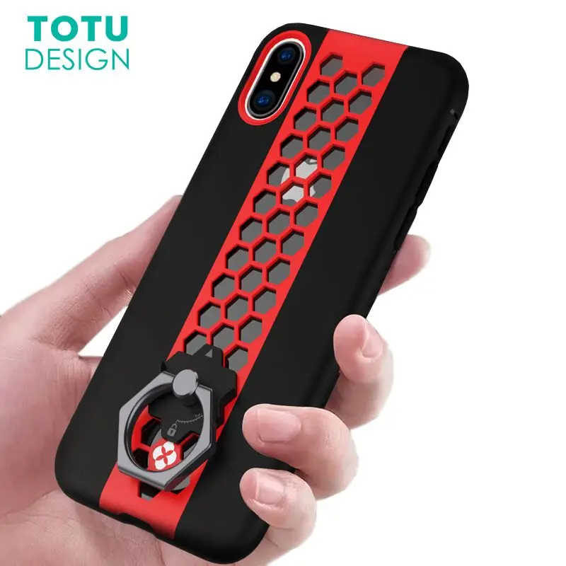 TOTU кольцо держатель чехол для iPhone X Capinha съемный кронштейн Подставка пчела ТПУ