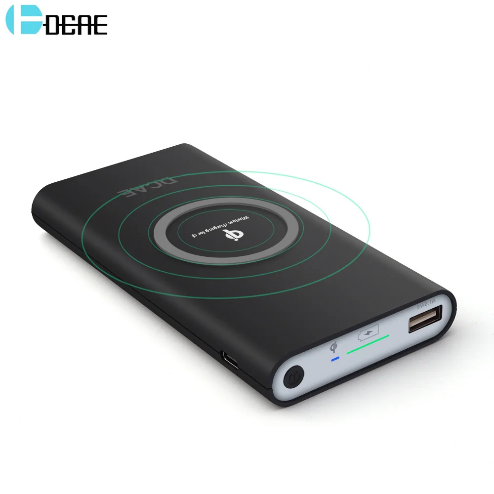 DCAE Qi Wireless Charger USB Power Bank for iPhone XS Max