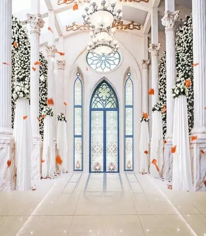 5x7ft Great Church Photography Background Computer-Printed Vinyl Backdrops 5x7ft Great Church Photography Background Computer-Printed Vinyl Backdrops